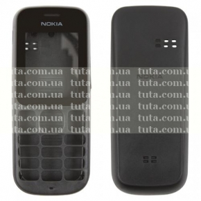 Корпус для Nokia 101 черный, передняя и задняя панели (класс ААА)